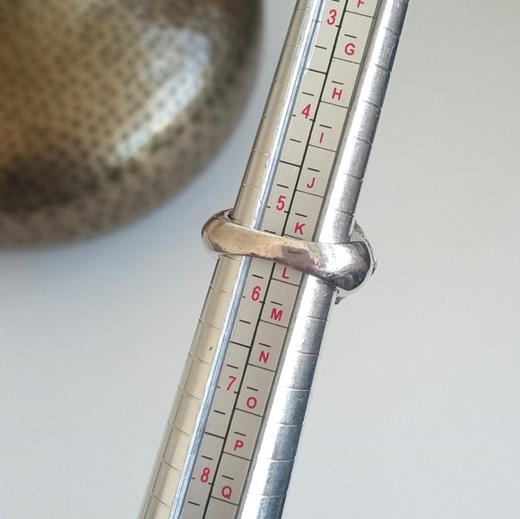 Vintage 925 Sterling Silver Mother Of Pearl Art Deco Ring 5.5 - Picture 3 of 15